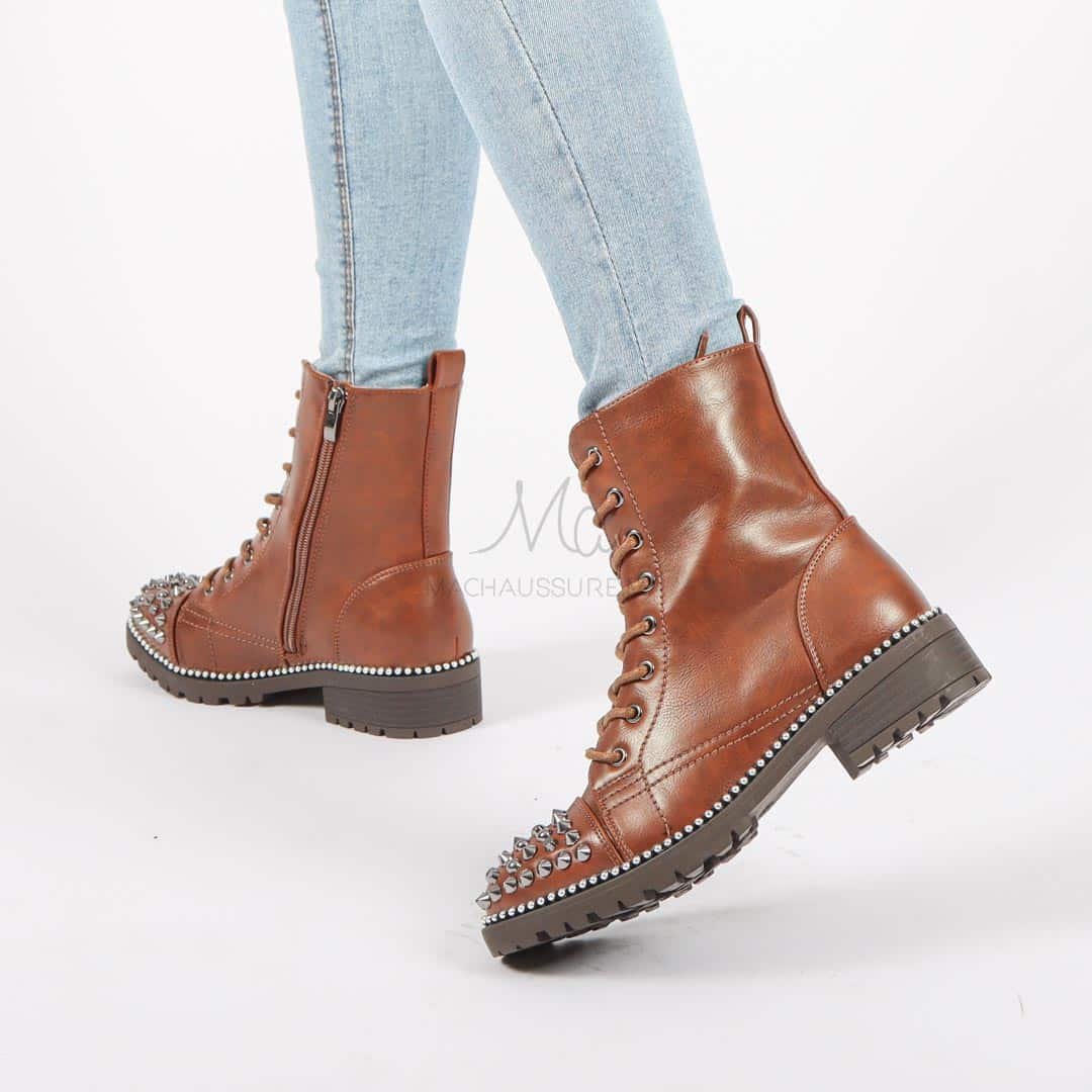 ELODIE - Bottines en Marron - Justyol