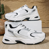 New Running Shoes Men's Breathable Sneakers Summer Light Mesh Air Cushion Women's Sneakers Outdoor Lace-up Training Shoes MU Group