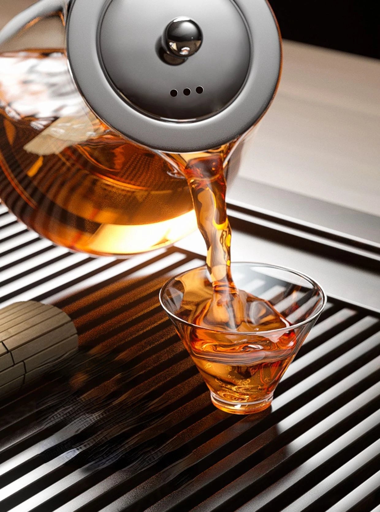 Heat Resistant Glass Teapot with Stainless Steel Tea Strainer Infuser Flower Kettle Kung Fu Teaware Set Puer Oolong Pot MU Group