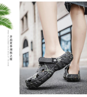 Men Shoes Slippers Men Garden Flat Sandals Platform Sandals Man Summer Sandals 2024 Male Sneakers Outdoor Flip Flops Home Clogs MU Group