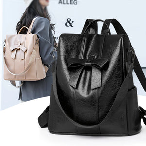 Anti Theft Backpack 2025 New Retro Fashion Korean Version Versatile Soft Leather Bag Large Capacity Backpack MU Group
