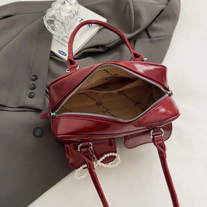 Fashionable Underarm Bow Bag for Women 2024 Korean Edition New Simple Leisure Pillow Bag Trendy Versatile Shoulder Bag MU Group