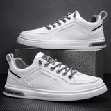2025 New Trendy Versatile Cloth Shoes Men's Spring New Breathable White Shoes Men's Sports and Leisure Board Shoes Trendy Shoes MU Group