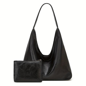 New Tote bag 100 hand bill of lading shoulder women's bag retro simple large bag Tote bag MU Group