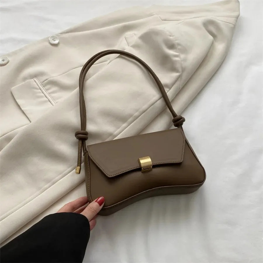 New fashion senior sense of shoulder bag temperament retro underarm bag oceanic girl generous shoulder crossbody female bags MU Group