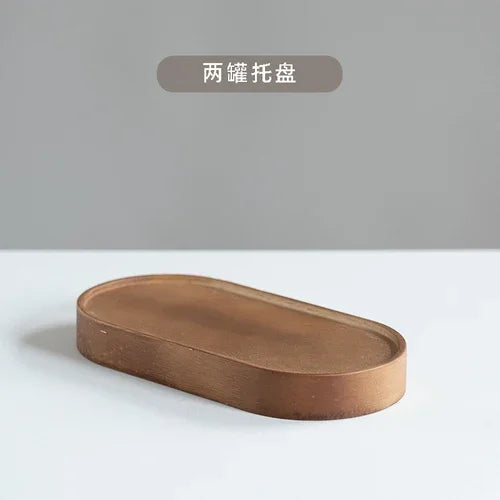 Japanese Kitchen Spice Jar Combination Salt and Pepper Shaker Oil Pot Set Ceramic Seasoning Jar Home Solid Color Seasoning Tool MU Group
