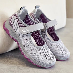 Women's Casual sneaker Breathable Mesh Soft Non-slip Lightweight Quick Velcro Walking Running Daily All-match Women's Shoes MU Group