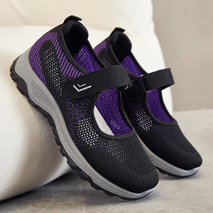 Women's Casual sneaker Breathable Mesh Soft Non-slip Lightweight Quick Velcro Walking Running Daily All-match Women's Shoes MU Group