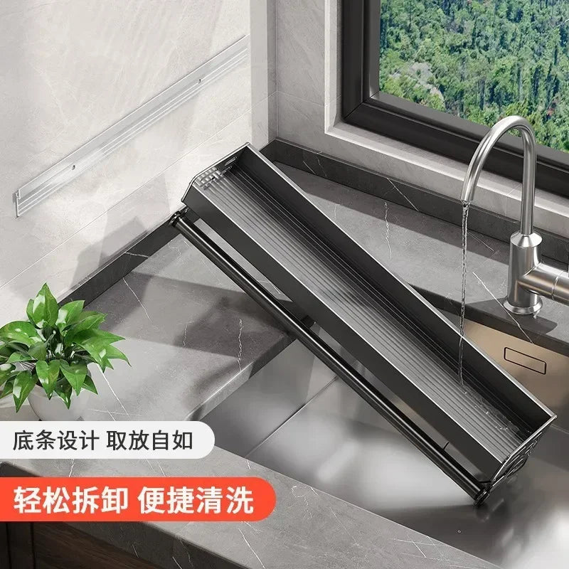 Stylish Wall-Mounted Kitchen Condiment Rack with Storage Box Multifunctional Household Utensil Rack with Oil Vinegar Dispenser MU Group