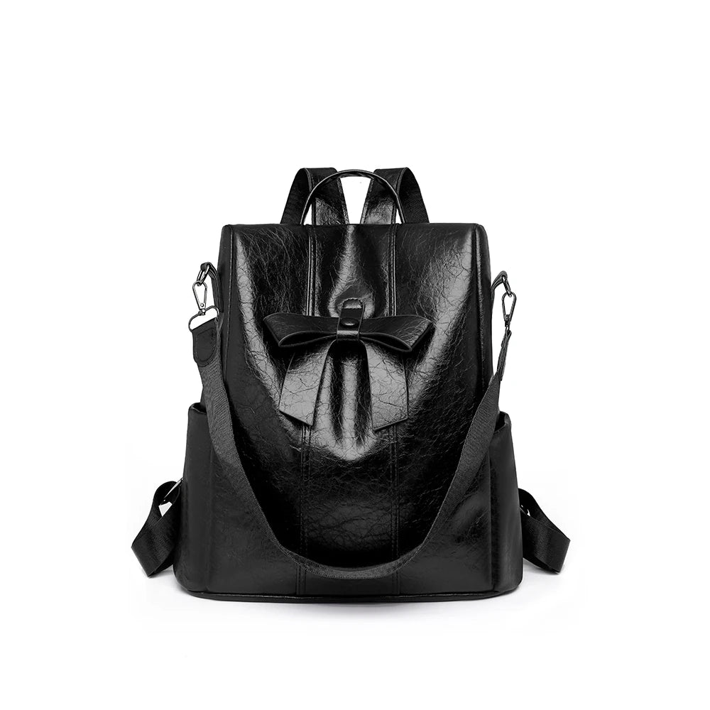 Anti Theft Backpack 2025 New Retro Fashion Korean Version Versatile Soft Leather Bag Large Capacity Backpack MU Group