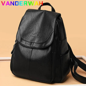 Genuine Women Leather Backpack Fashion Female Shoulder Bag Sac a Dos Ladies Bagpack Mochilas School Bags For Teenage Girls 2024 MU Group