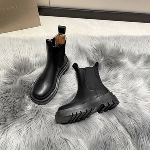 Women Boots Hot Luxury Thick Sole Chelsea Boots Women Flat Casual Boots High Quality Fashion Shoes for Women Zapatos De Mujer MU Group