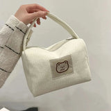 Cosmetic Bags for Women Plush Cute Handbag Summer Fashion Soft Comfortable Large Capacity Trendy Handbag for Women With Handle MU Group