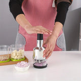 Manual Onion Chopper Stainless Steel Garlic Presser Food Crusher Cutter Meat Mincer Hand Press for Vegetable Kitchen Tool MU Group