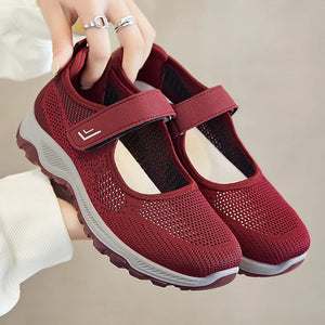 Women's Casual sneaker Breathable Mesh Soft Non-slip Lightweight Quick Velcro Walking Running Daily All-match Women's Shoes MU Group