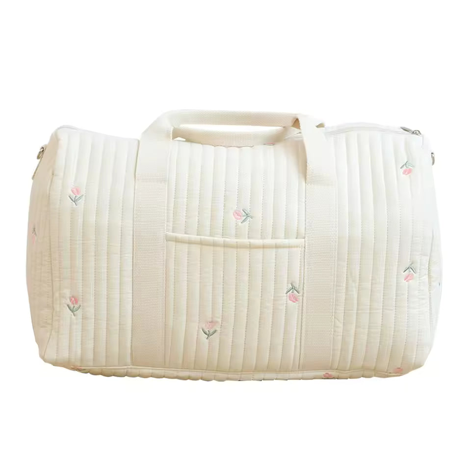 New Embroidered Mom Bag Storage Bag Large Capacity Mommy Travel Bag Fashion Multi-functional Handbag Lightweight Diagonal MU Group