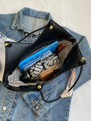 Korean Style Big Bag Women's Bag Casual All-match Canvas Bag Commuter Shoulder Bag Student Tote Bag MU Group