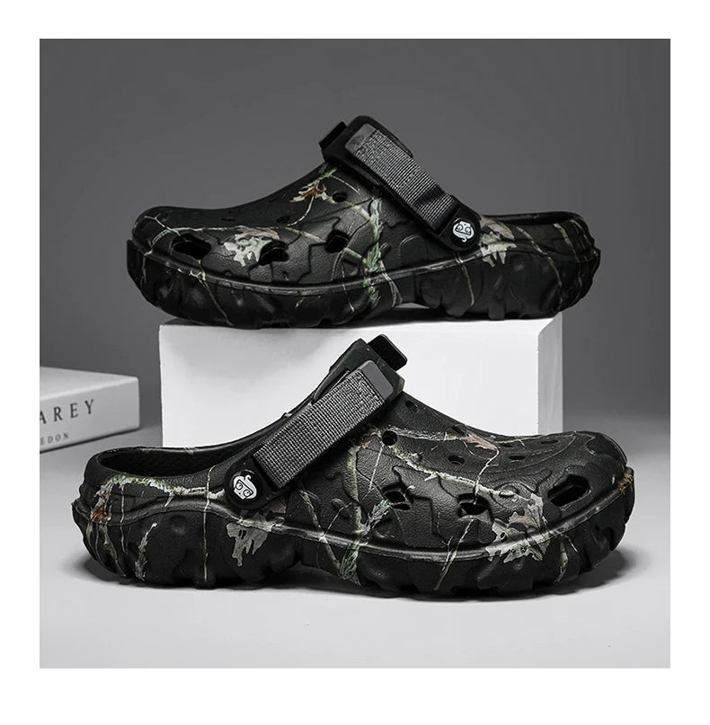 Men Shoes Slippers Men Garden Flat Sandals Platform Sandals Man Summer Sandals 2024 Male Sneakers Outdoor Flip Flops Home Clogs MU Group