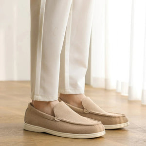 Men's Casual Shoes Suede Leather Loafers Classic British Style Men Shoes Lightweight Soft Moccasins Male Slip on Driving Flats MU Group