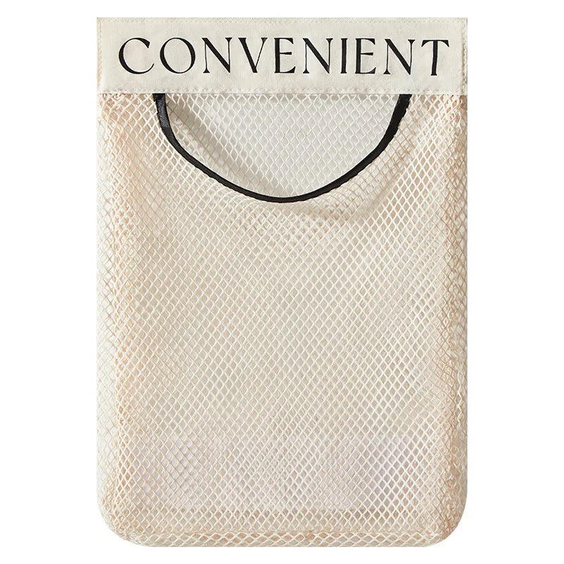 1-5pcs Space-Saving Wall-Mounted Organizer for Plastic Bags Reusable Elastic Mesh Storage Rack for Kitchen Clothes Bags MU Group