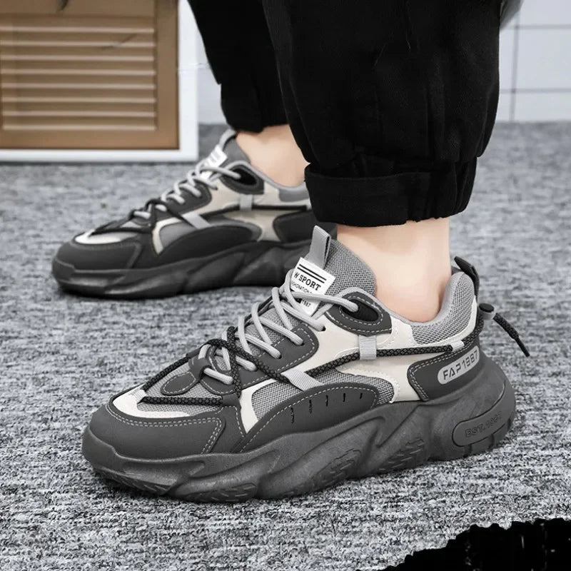 Fashion Men Sneakers Spring Breathable Comfort Air Cushion Running Shoes Outdoor Non Slip Wear-resistant Walking Shoe Zapatillas MU Group