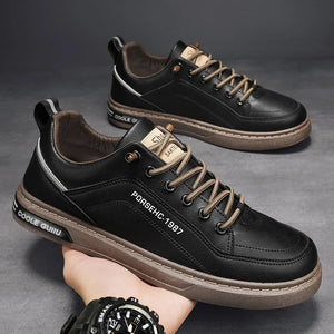 2025 New Trendy Versatile Cloth Shoes Men's Spring New Breathable White Shoes Men's Sports and Leisure Board Shoes Trendy Shoes MU Group