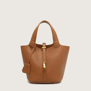 New lychee patterned bucket bag, women's handbag, Picotin bag MU Group
