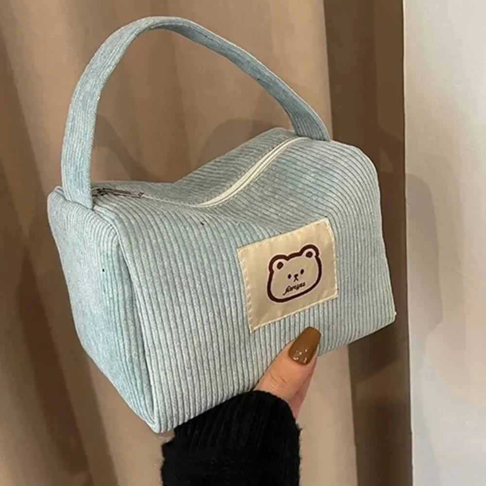 Cosmetic Bags for Women Plush Cute Handbag Summer Fashion Soft Comfortable Large Capacity Trendy Handbag for Women With Handle MU Group