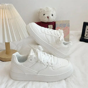 New 2025 Woman Tennis Sneakers Fashion Comfort  Sports Board Shoes Casual Academy Style Little White Shoes Female Spring autumn MU Group