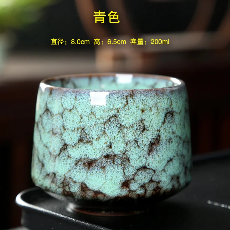 Ceramic Cup Vintage Coarse Pottery Coffee Cup Household drinking single cup cooking tea cups around the stove MU Group