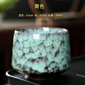 Ceramic Cup Vintage Coarse Pottery Coffee Cup Household drinking single cup cooking tea cups around the stove MU Group