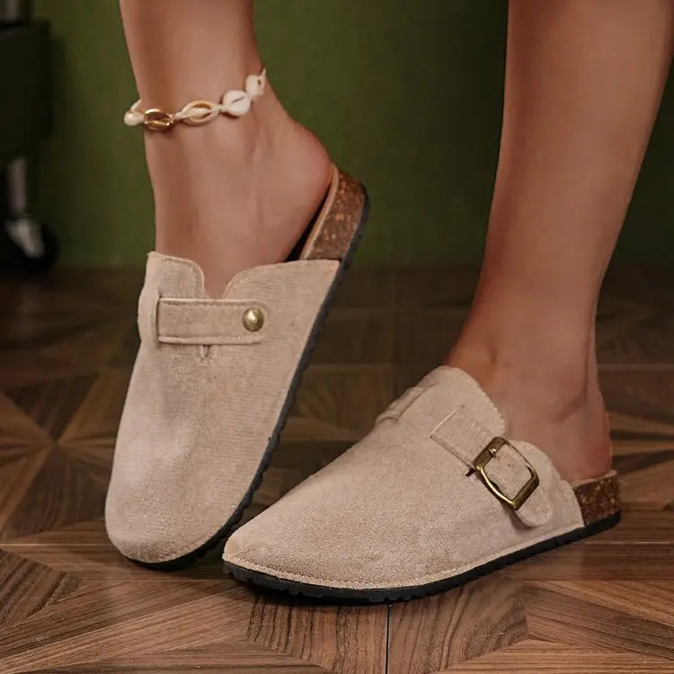 Women's Shoes Women's Closed Toe Slippers Women's Sandals Retro Fashion Garden Clog Slide 2024 New  slipper MU Group
