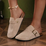 Women's Shoes Women's Closed Toe Slippers Women's Sandals Retro Fashion Garden Clog Slide 2024 New  slipper MU Group