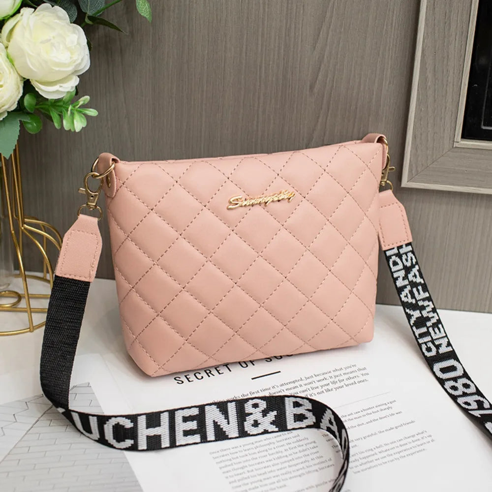Small Messenger Bag For Women Trend Lingge Embroidery Female Shoulder Bags Fashion Chain Ladies Crossbody Purse MU Group