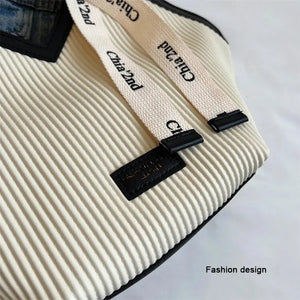 Korean Style Big Bag Women's Bag Casual All-match Canvas Bag Commuter Shoulder Bag Student Tote Bag MU Group