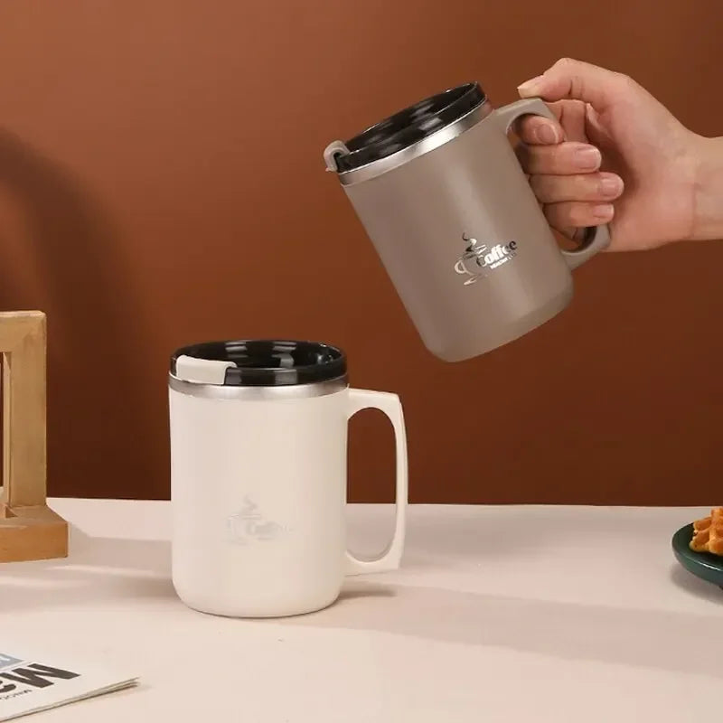 New Milk Coffee Cup Stainless Steel Double Wall Thermal Insulated Water Cups and Mugs Metal Coffee Cup Mug Bottle hydro flask MU Group