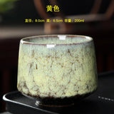 Ceramic Cup Vintage Coarse Pottery Coffee Cup Household drinking single cup cooking tea cups around the stove MU Group