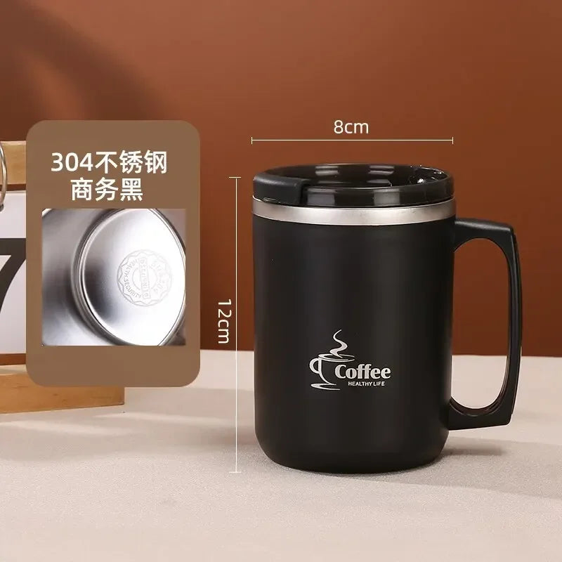 New Milk Coffee Cup Stainless Steel Double Wall Thermal Insulated Water Cups and Mugs Metal Coffee Cup Mug Bottle hydro flask MU Group