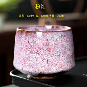 Ceramic Cup Vintage Coarse Pottery Coffee Cup Household drinking single cup cooking tea cups around the stove MU Group