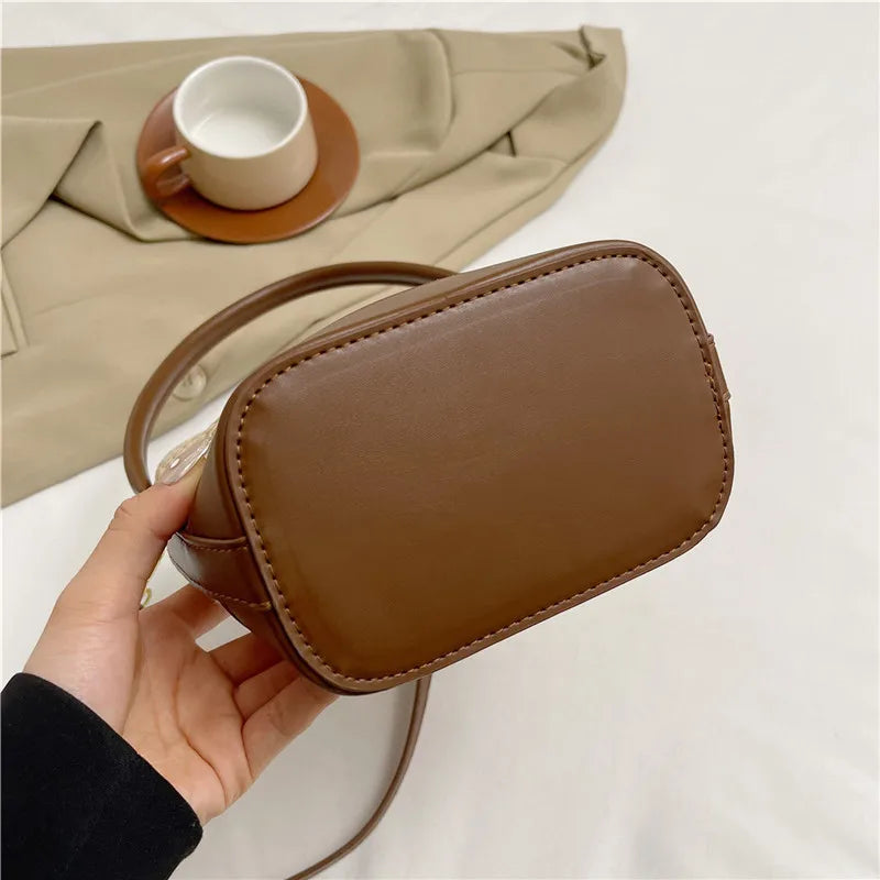 Women’s Fashion Trends Straw Bucket Bag Female Summer Handmade Woven Shoulder Bags Ladies Shopping Purse New Beach Bags Handbags MU Group