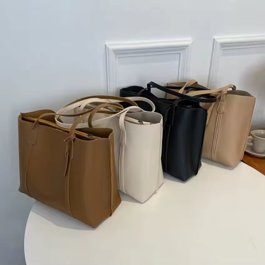 Women's Handbag Set Leather Women's Luxury Large Capacity Handbag Designer Tote Bag MU Group