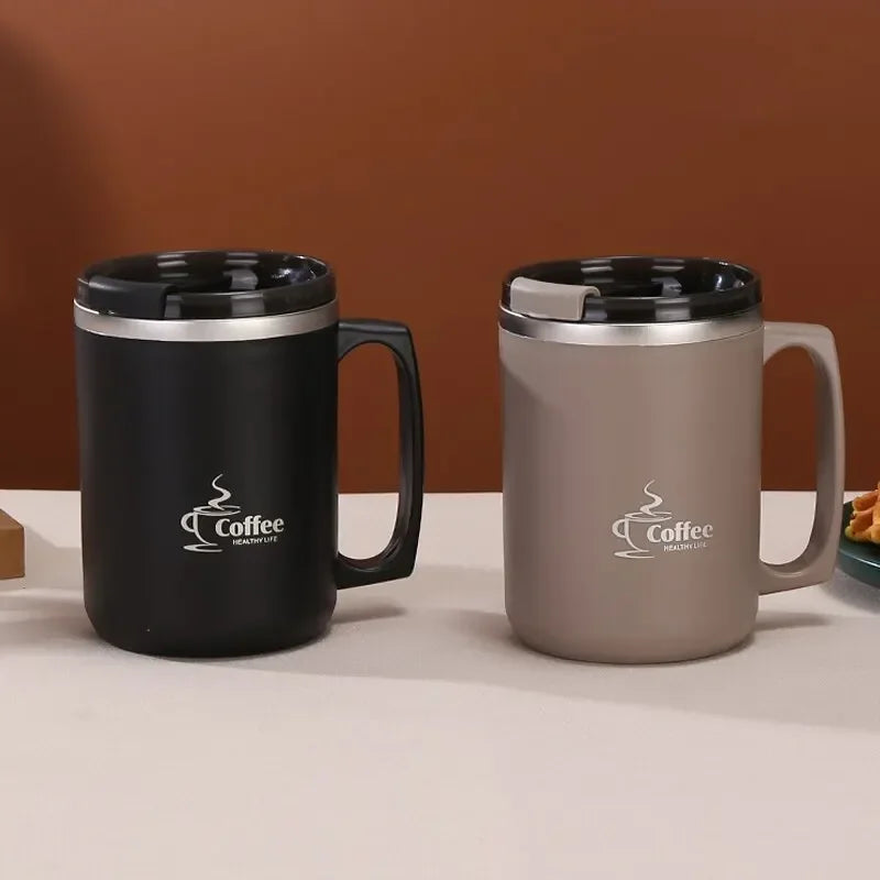 New Milk Coffee Cup Stainless Steel Double Wall Thermal Insulated Water Cups and Mugs Metal Coffee Cup Mug Bottle hydro flask MU Group