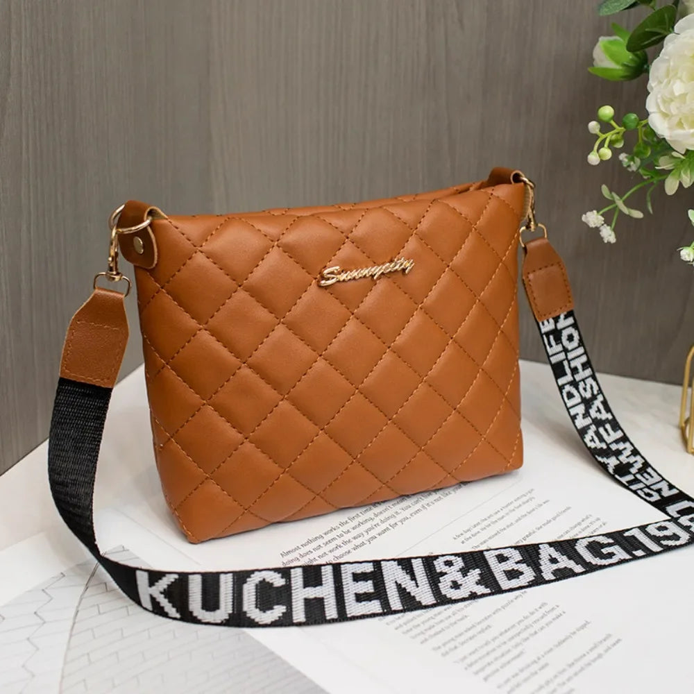 Small Messenger Bag For Women Trend Lingge Embroidery Female Shoulder Bags Fashion Chain Ladies Crossbody Purse MU Group