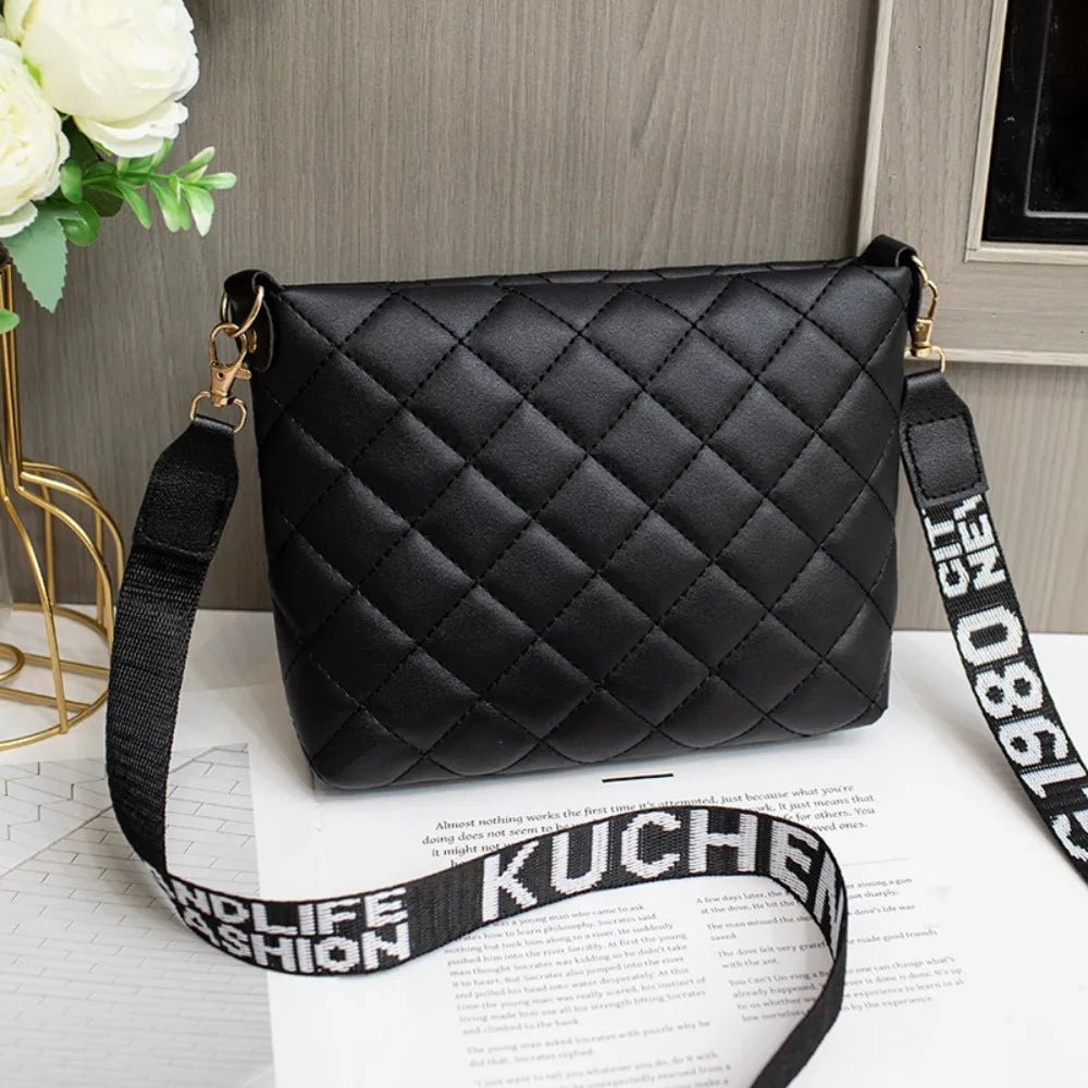 Small Messenger Bag For Women Trend Lingge Embroidery Female Shoulder Bags Fashion Chain Ladies Crossbody Purse MU Group