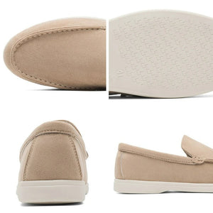 Men's Casual Shoes Suede Leather Loafers Classic British Style Men Shoes Lightweight Soft Moccasins Male Slip on Driving Flats MU Group