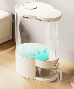 10L Sealed Rice Bucket Sealed Moisture Proof Rice Dispenser With Cup Grain Powder Boxes Storage Food Cereal Container MU Group