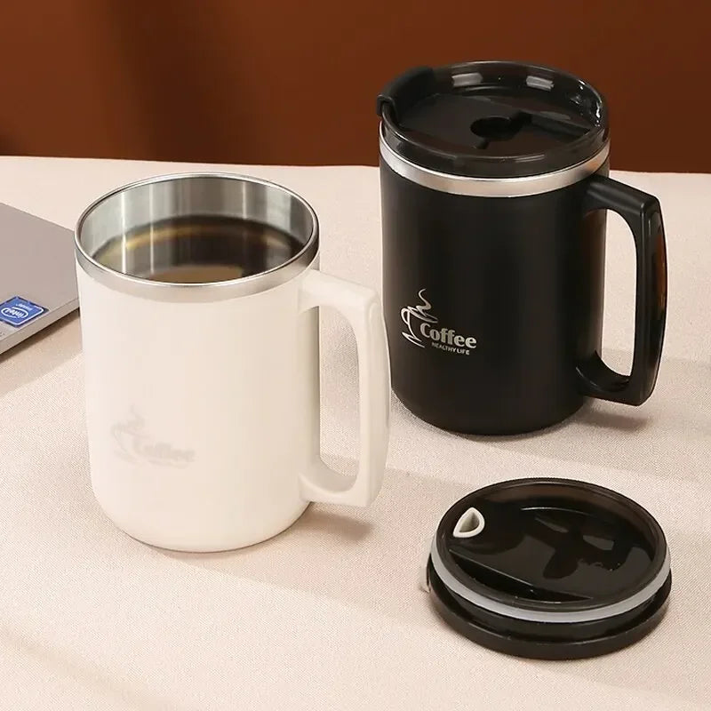 New Milk Coffee Cup Stainless Steel Double Wall Thermal Insulated Water Cups and Mugs Metal Coffee Cup Mug Bottle hydro flask MU Group