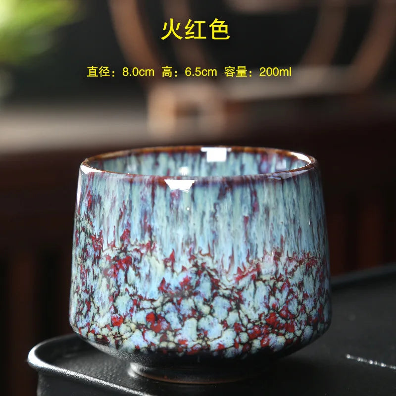 Ceramic Cup Vintage Coarse Pottery Coffee Cup Household drinking single cup cooking tea cups around the stove MU Group