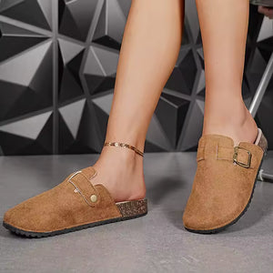 Women's Shoes Women's Closed Toe Slippers Women's Sandals Retro Fashion Garden Clog Slide 2024 New  slipper MU Group