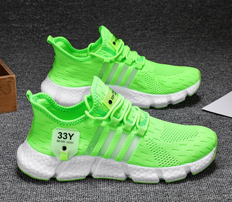 Breathable Mesh Men Shoes Trendy Lightweight Walking Flats Plus Size Male Tennis Sneakers Outdoor Running Fitness Shoes 2024 MU Group